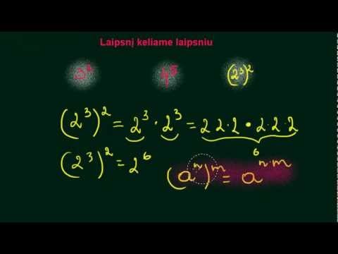 Laipsnio kėlimas laipsniu