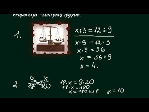 Lygtys su proporcija