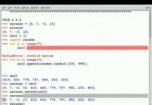 4 Python veiksmai su sąrašais papildymas, atpjovimas ir pan, atsitiktinių skaičių generavimas