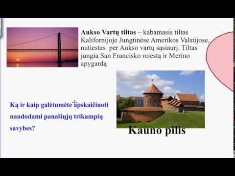 Panašieji trikampiai tarp mūsų