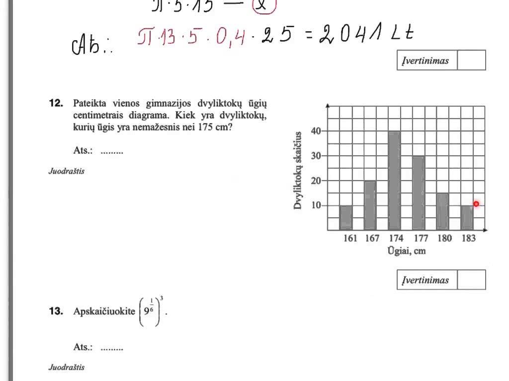 Bandomasis matematikos egzaminas (2014)