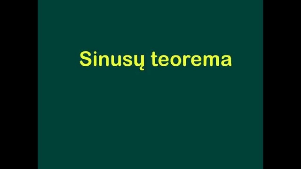 Sinusų teorema