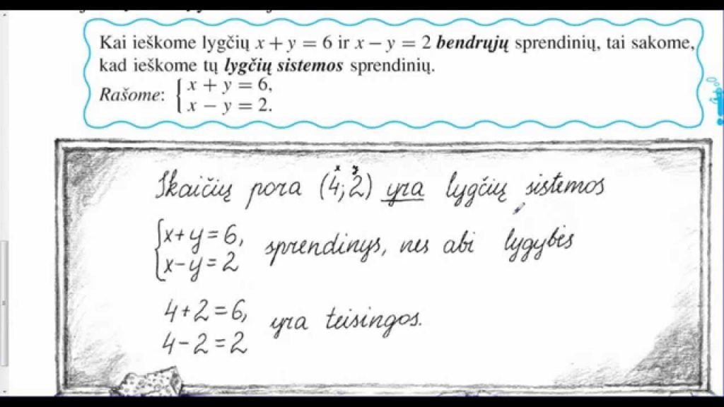 Tiesinių lygčių sistemos. Teorija. (1)