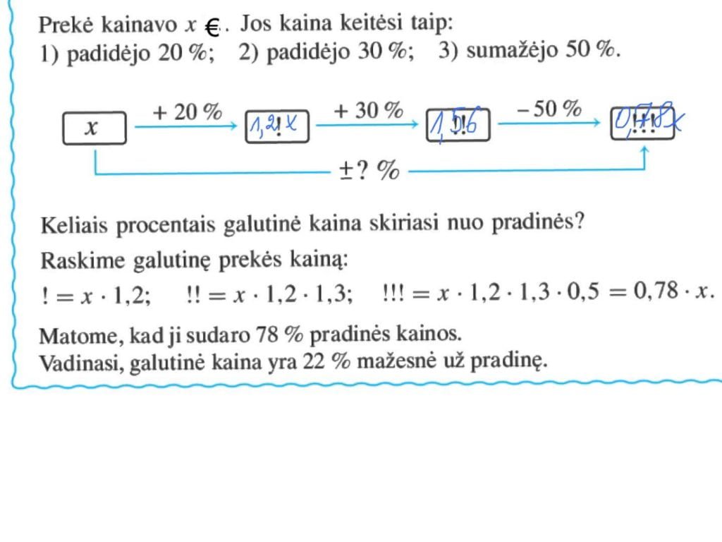 Procentai ir kartai