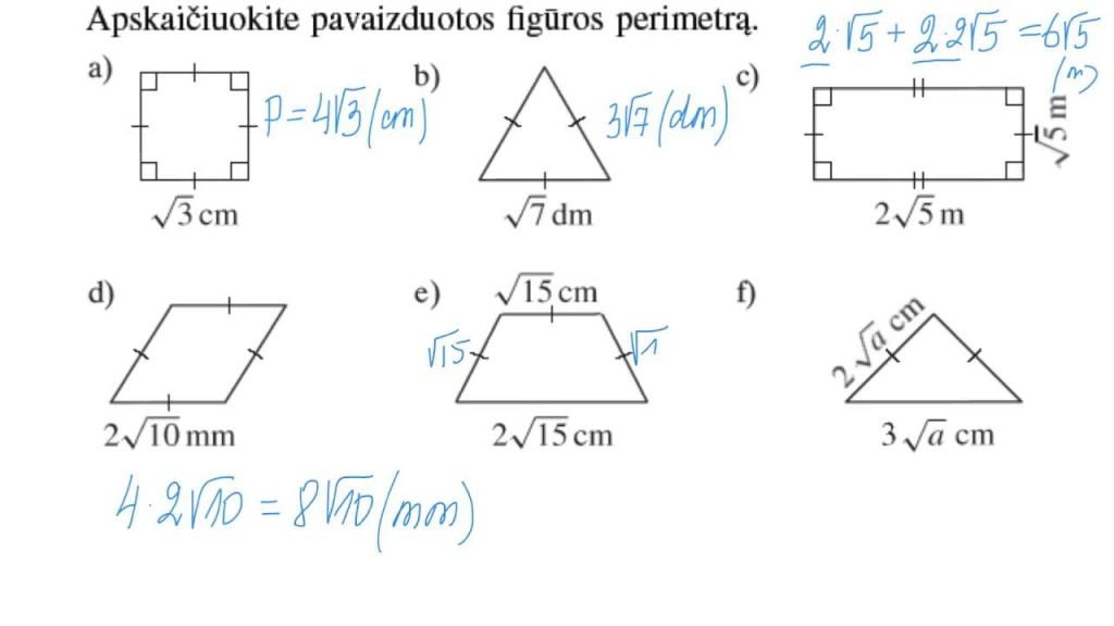 Šaknis iš a plius šaknis iš a.