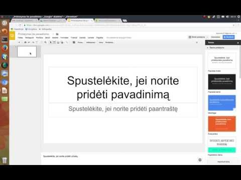 Kaip kurti skaidres? Skaidrių įterpimas, teksto rašymas. 1 dalis.
