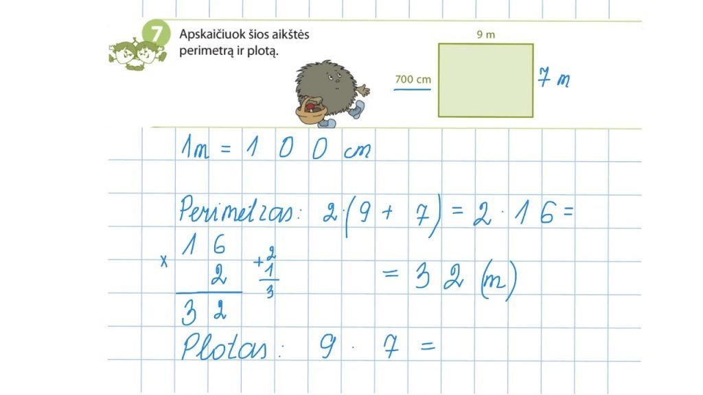 Plotas ir perimetras. Antra pamoka