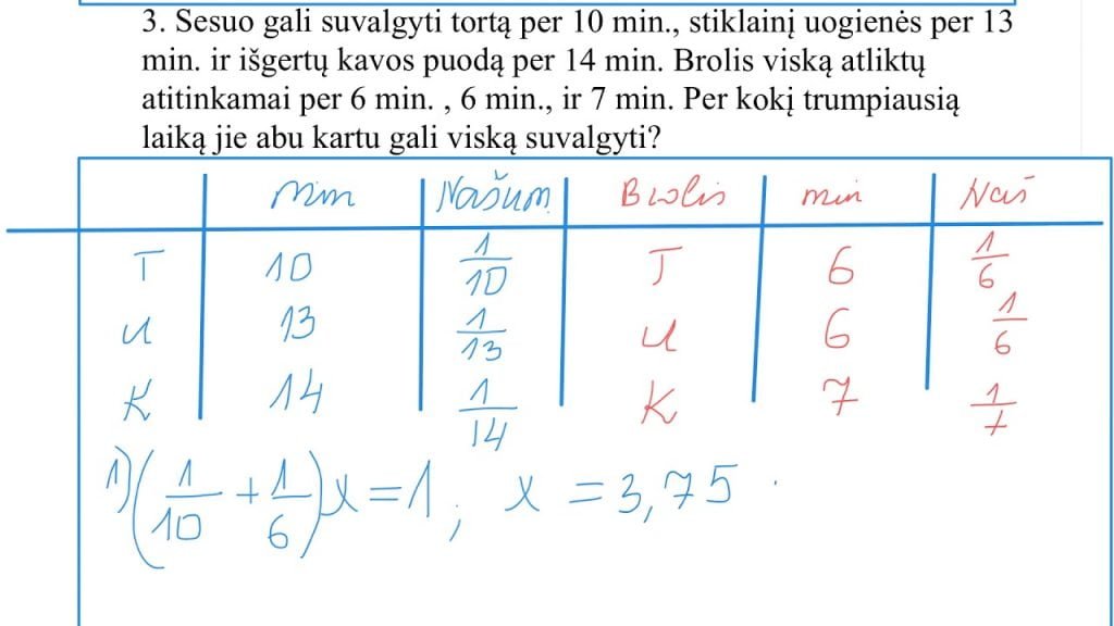 Darbo uždaviniai