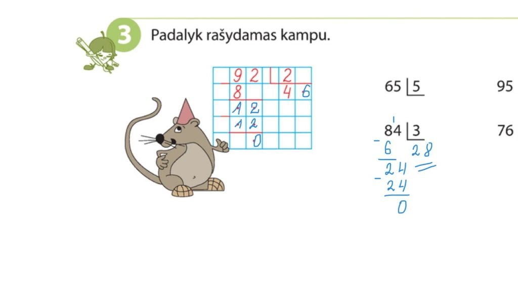Dalyba kampu. Trečia pamoka.