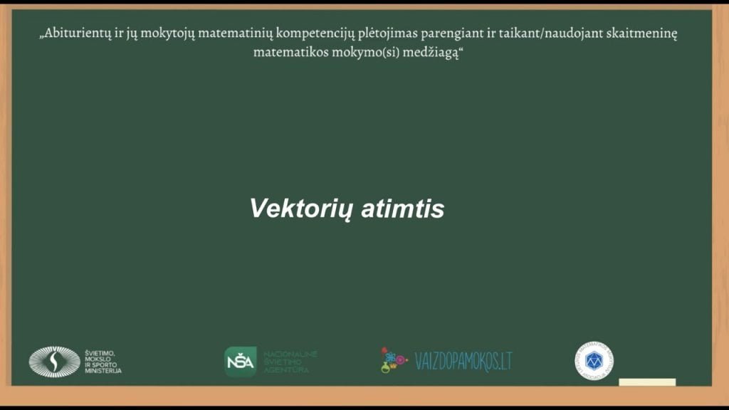 Vektorių atimtis