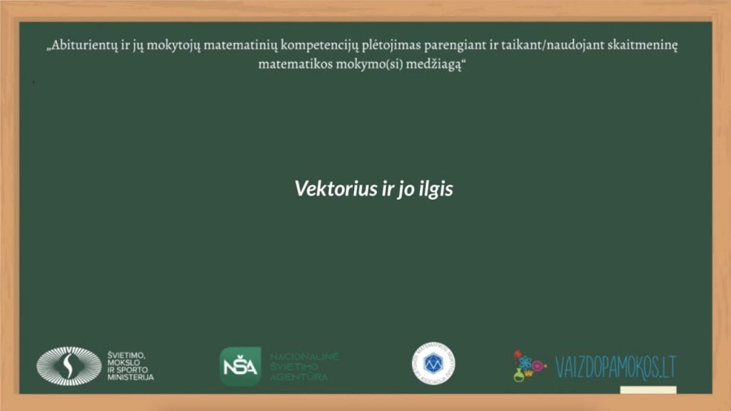 Vektorius ir jo ilgis