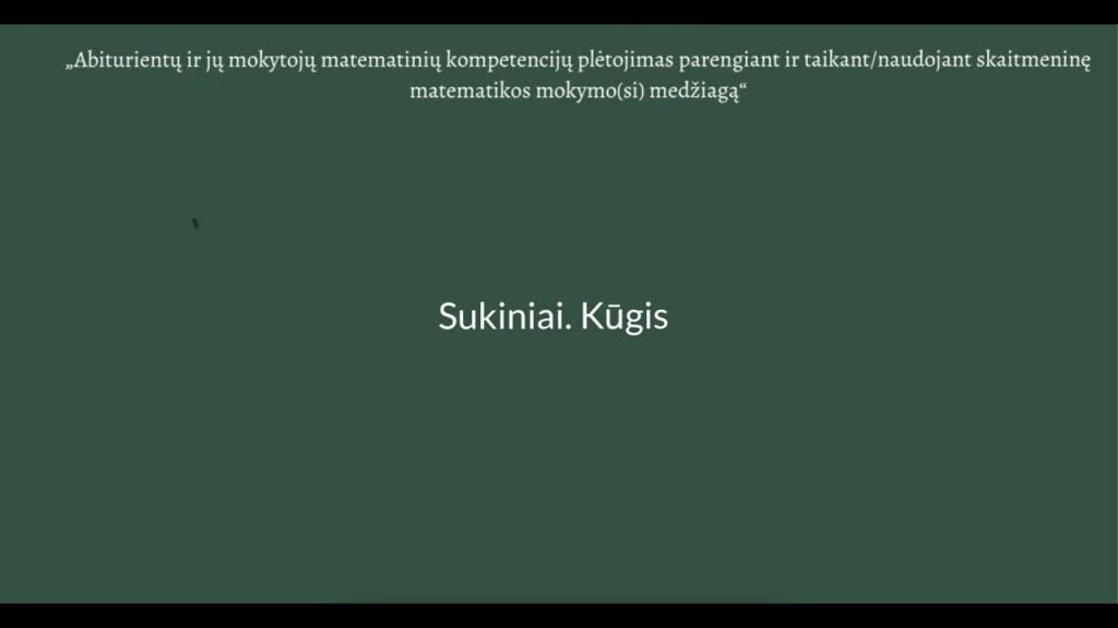 Sukiniai. Kūgis